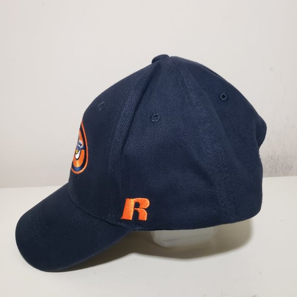 Auburn Tigers Hat Cap Strap Back Blue Russell Athletics Alt Eyes Logo NCAA - Picture 8 of 11